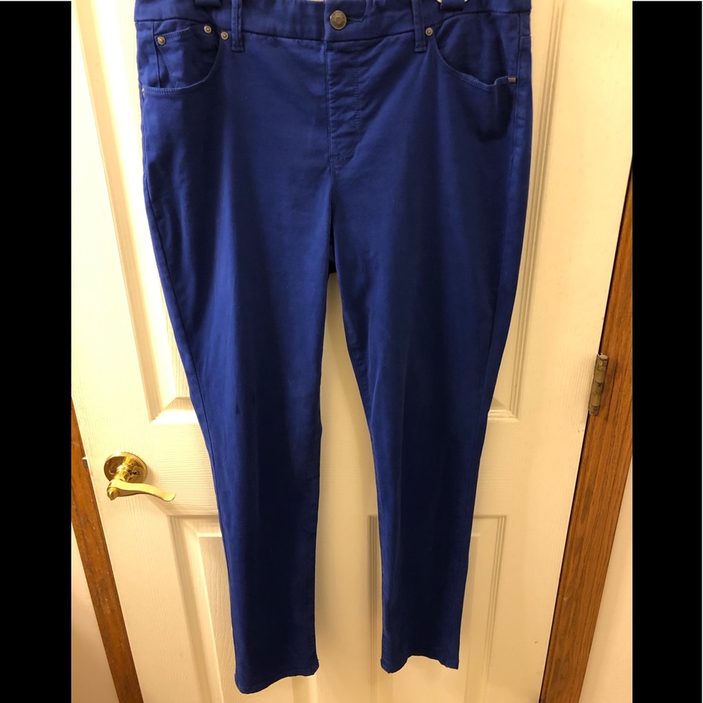 Chico’s cobalt blue pants.